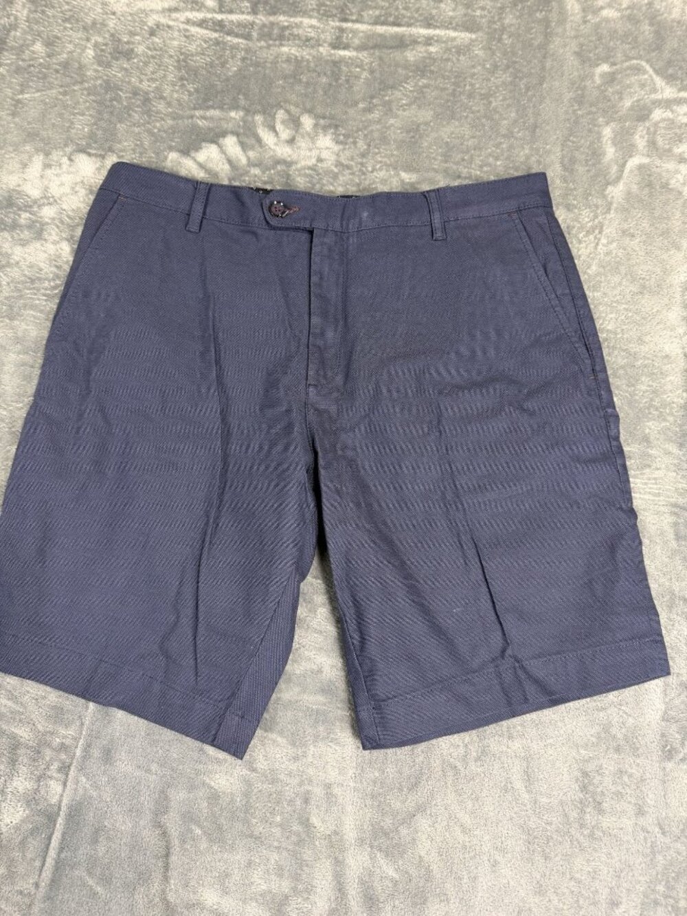 Ted Baker Mens Navy Flat Front Shorts 36